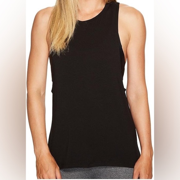 Beyond Yoga Tops - Beyond Yoga Black Athletic Tank Top Criss Cross Back | S